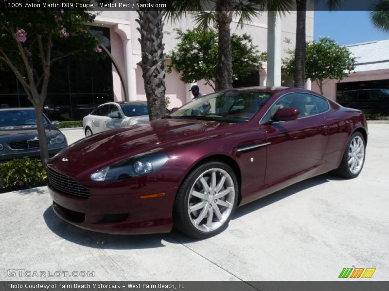 Merlot Red / Sandstorm 2005 Aston Martin DB9 Coupe