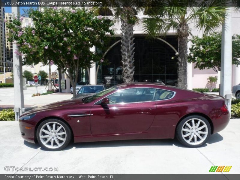 Merlot Red / Sandstorm 2005 Aston Martin DB9 Coupe