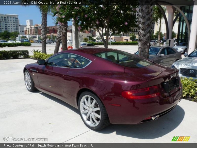 Merlot Red / Sandstorm 2005 Aston Martin DB9 Coupe
