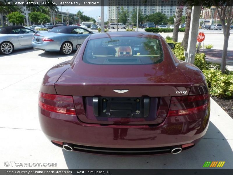 Merlot Red / Sandstorm 2005 Aston Martin DB9 Coupe