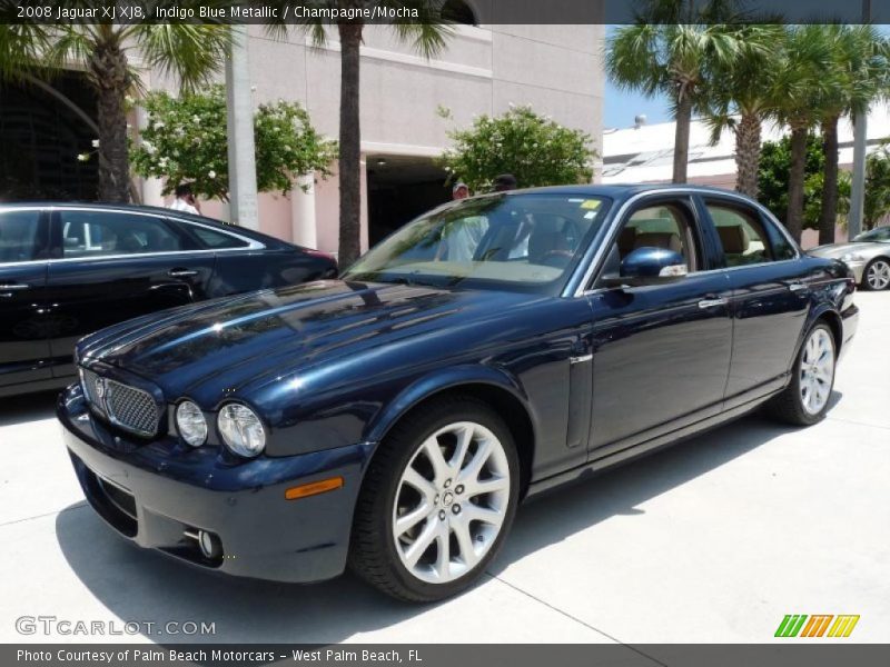 Indigo Blue Metallic / Champagne/Mocha 2008 Jaguar XJ XJ8