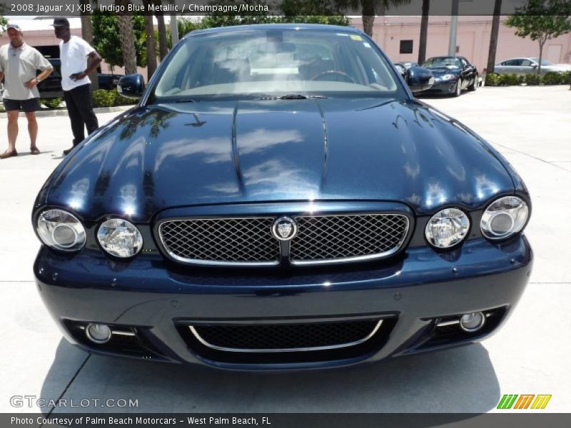 Indigo Blue Metallic / Champagne/Mocha 2008 Jaguar XJ XJ8