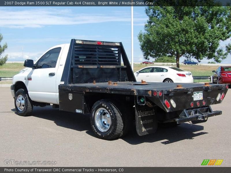 Bright White / Medium Slate Gray 2007 Dodge Ram 3500 SLT Regular Cab 4x4 Chassis