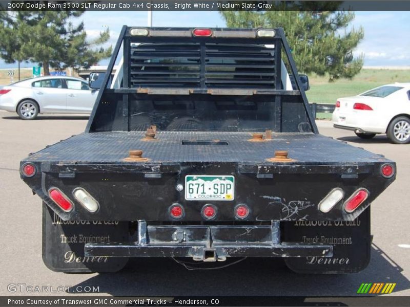 Bright White / Medium Slate Gray 2007 Dodge Ram 3500 SLT Regular Cab 4x4 Chassis
