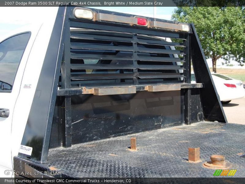 Bright White / Medium Slate Gray 2007 Dodge Ram 3500 SLT Regular Cab 4x4 Chassis