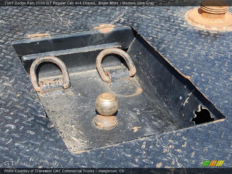 Bright White / Medium Slate Gray 2007 Dodge Ram 3500 SLT Regular Cab 4x4 Chassis