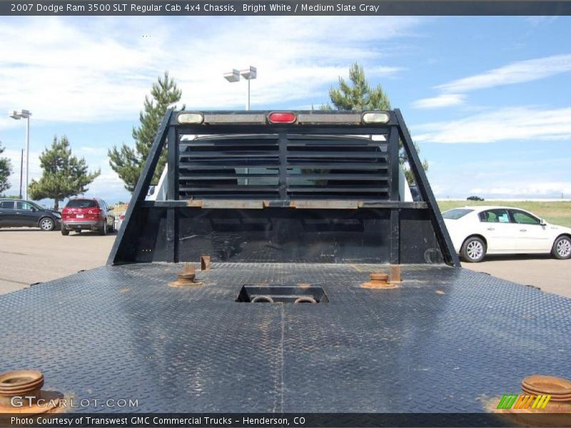 Bright White / Medium Slate Gray 2007 Dodge Ram 3500 SLT Regular Cab 4x4 Chassis
