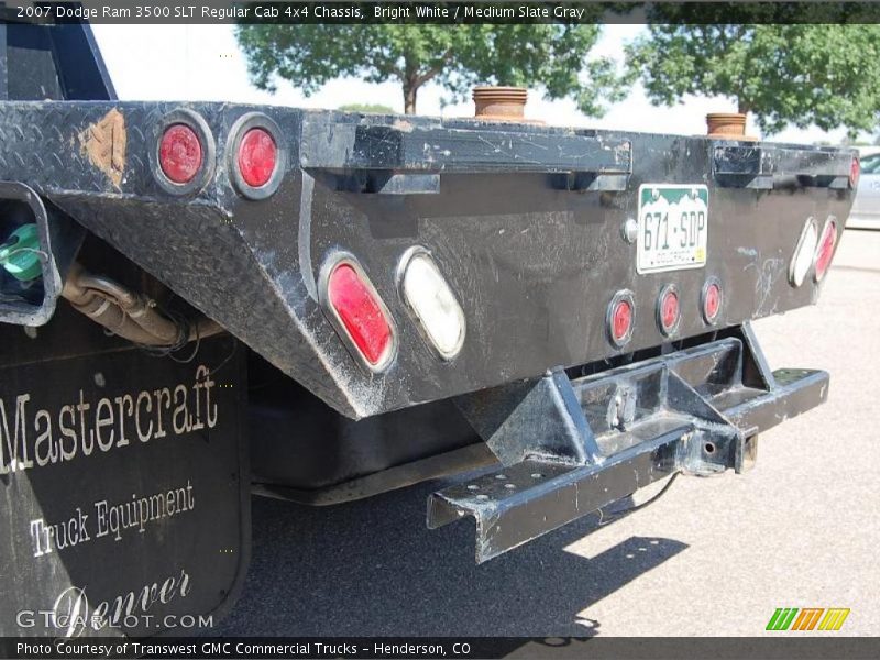 Bright White / Medium Slate Gray 2007 Dodge Ram 3500 SLT Regular Cab 4x4 Chassis