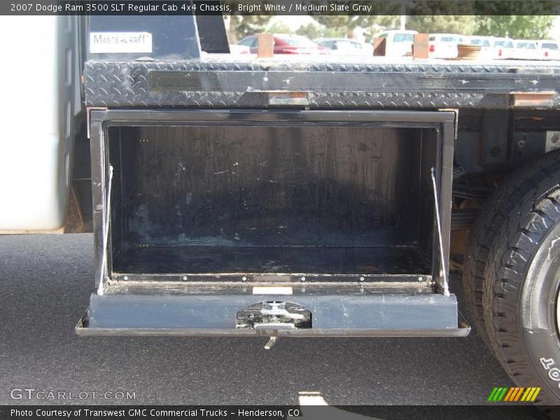 Bright White / Medium Slate Gray 2007 Dodge Ram 3500 SLT Regular Cab 4x4 Chassis