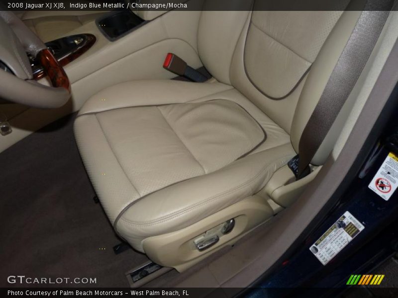Indigo Blue Metallic / Champagne/Mocha 2008 Jaguar XJ XJ8