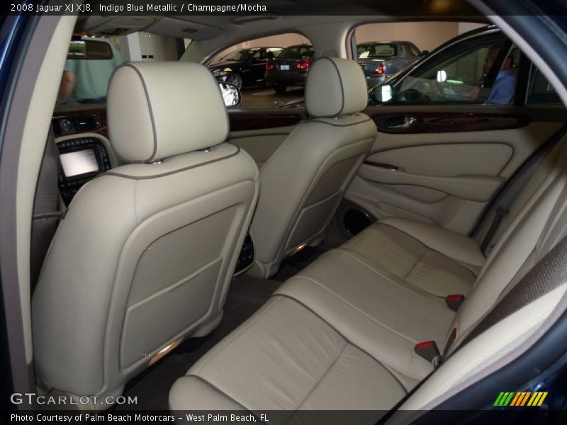 Indigo Blue Metallic / Champagne/Mocha 2008 Jaguar XJ XJ8