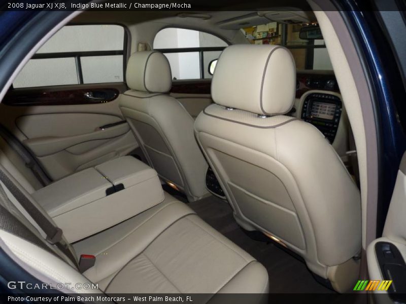 Indigo Blue Metallic / Champagne/Mocha 2008 Jaguar XJ XJ8