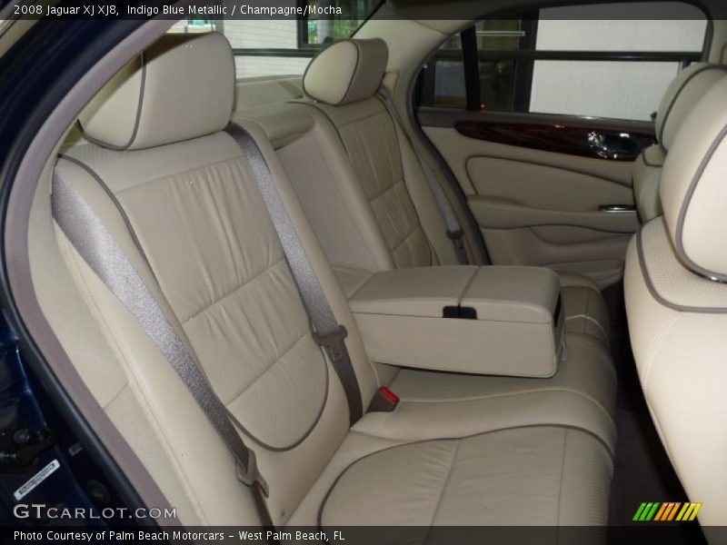 Indigo Blue Metallic / Champagne/Mocha 2008 Jaguar XJ XJ8