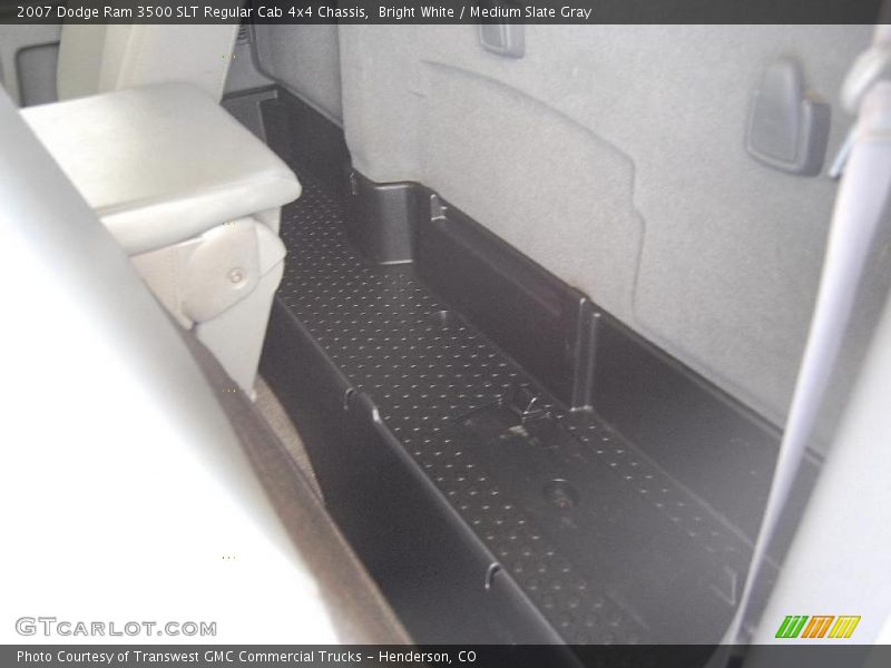 Bright White / Medium Slate Gray 2007 Dodge Ram 3500 SLT Regular Cab 4x4 Chassis