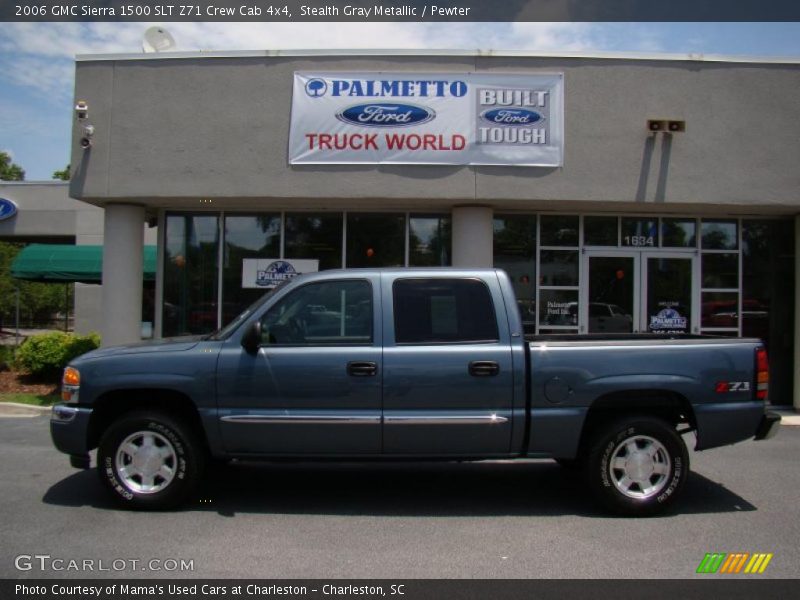Stealth Gray Metallic / Pewter 2006 GMC Sierra 1500 SLT Z71 Crew Cab 4x4