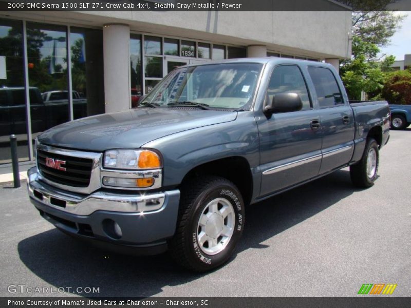 Stealth Gray Metallic / Pewter 2006 GMC Sierra 1500 SLT Z71 Crew Cab 4x4