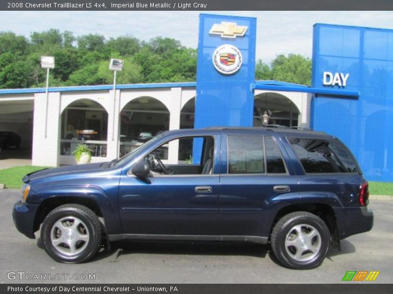 Imperial Blue Metallic / Light Gray 2008 Chevrolet TrailBlazer LS 4x4
