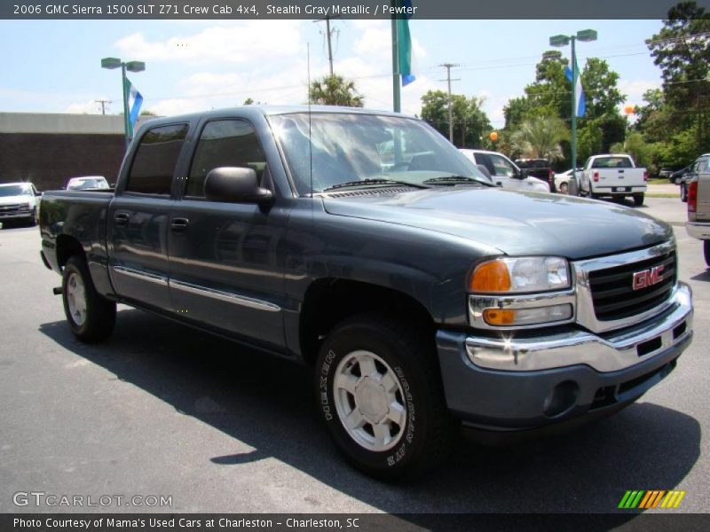 Stealth Gray Metallic / Pewter 2006 GMC Sierra 1500 SLT Z71 Crew Cab 4x4