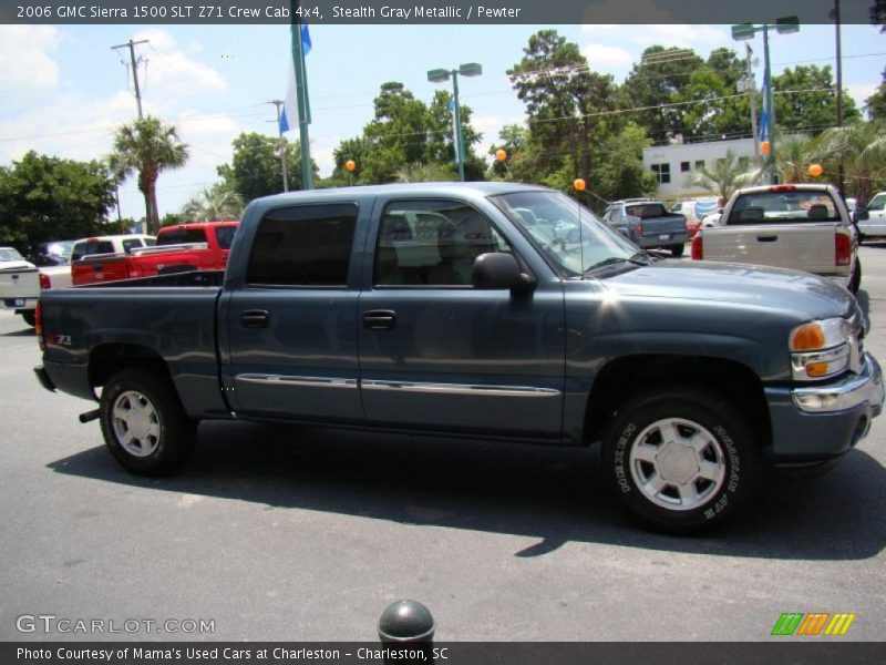 Stealth Gray Metallic / Pewter 2006 GMC Sierra 1500 SLT Z71 Crew Cab 4x4