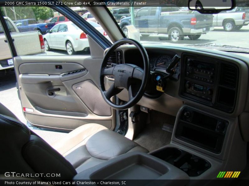 Stealth Gray Metallic / Pewter 2006 GMC Sierra 1500 SLT Z71 Crew Cab 4x4