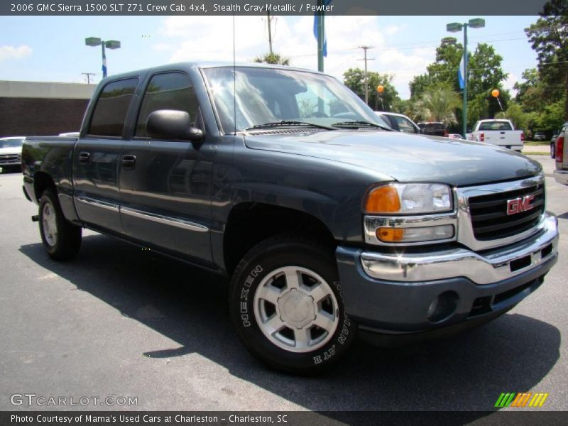 Stealth Gray Metallic / Pewter 2006 GMC Sierra 1500 SLT Z71 Crew Cab 4x4