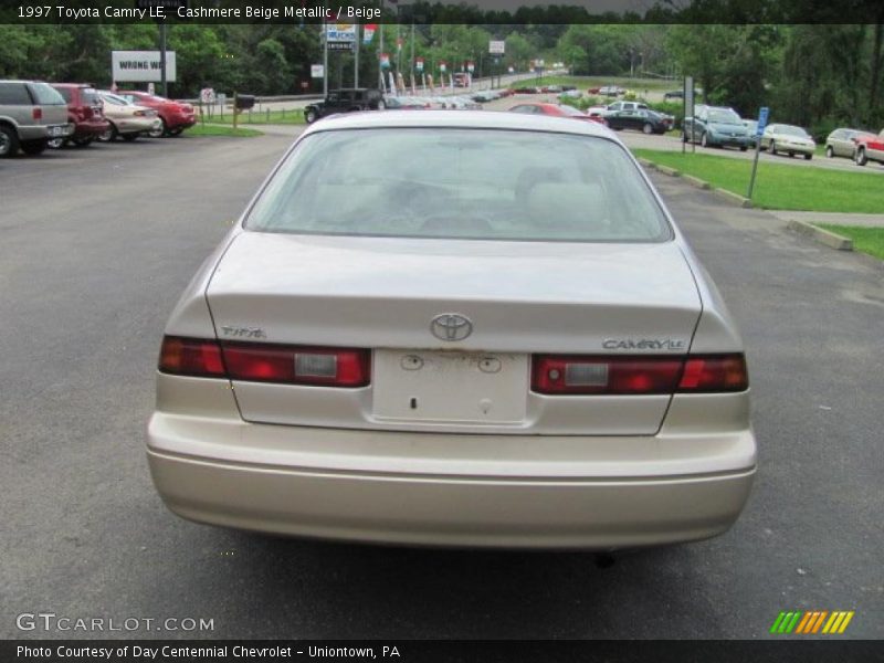 Cashmere Beige Metallic / Beige 1997 Toyota Camry LE