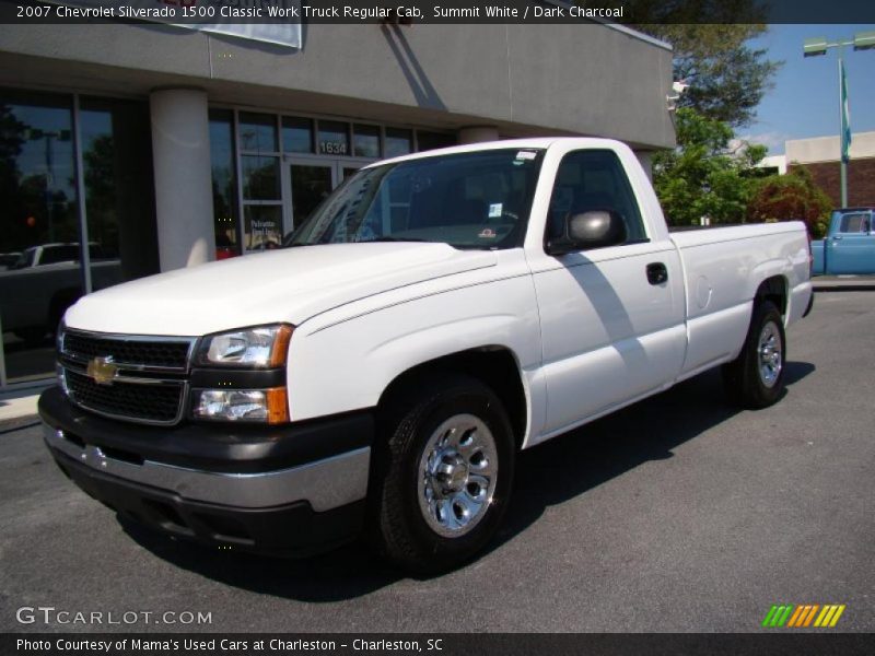 Summit White / Dark Charcoal 2007 Chevrolet Silverado 1500 Classic Work Truck Regular Cab