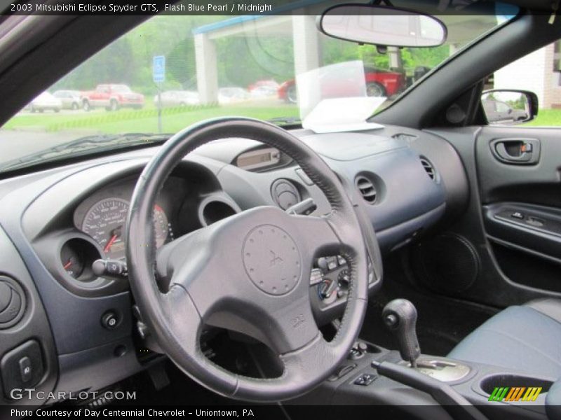 Flash Blue Pearl / Midnight 2003 Mitsubishi Eclipse Spyder GTS