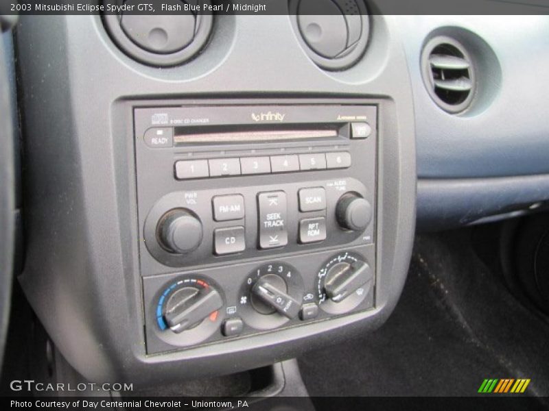 Flash Blue Pearl / Midnight 2003 Mitsubishi Eclipse Spyder GTS