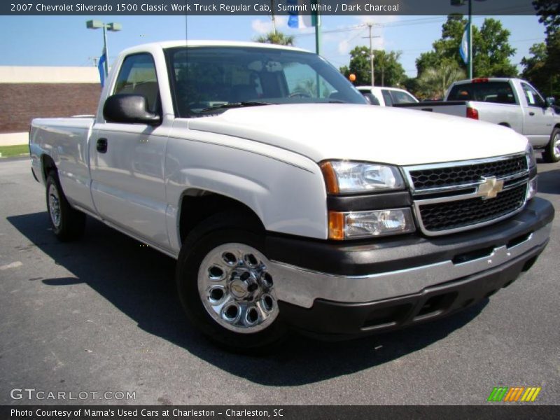 Summit White / Dark Charcoal 2007 Chevrolet Silverado 1500 Classic Work Truck Regular Cab