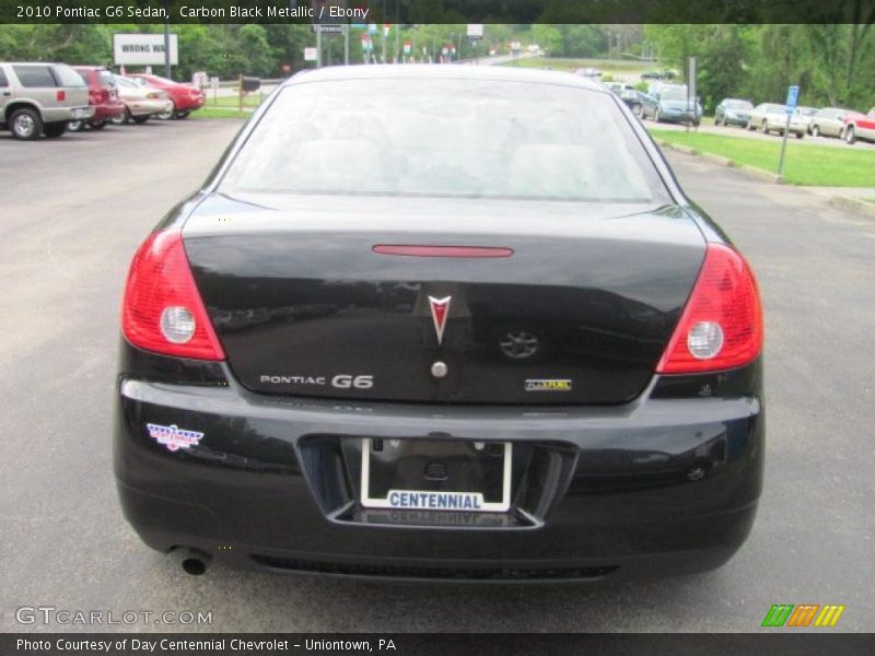 Carbon Black Metallic / Ebony 2010 Pontiac G6 Sedan