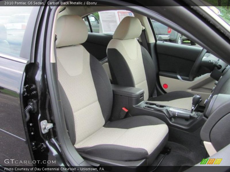 Carbon Black Metallic / Ebony 2010 Pontiac G6 Sedan