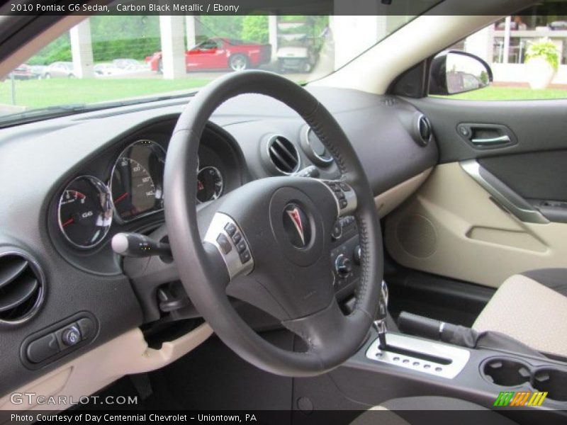 Carbon Black Metallic / Ebony 2010 Pontiac G6 Sedan