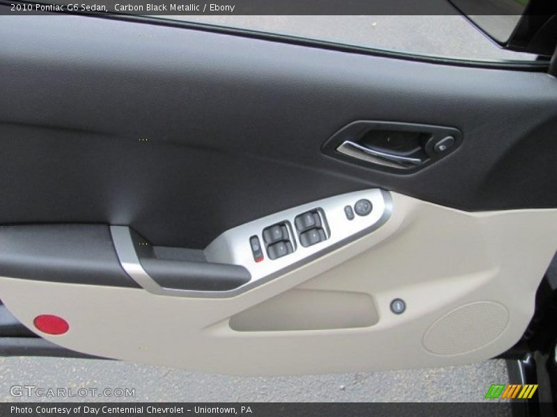 Carbon Black Metallic / Ebony 2010 Pontiac G6 Sedan