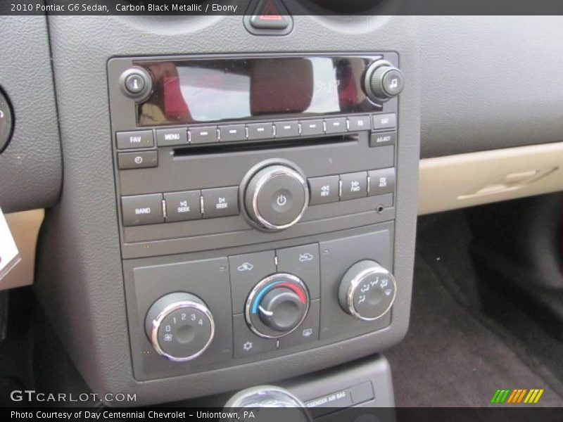 Carbon Black Metallic / Ebony 2010 Pontiac G6 Sedan