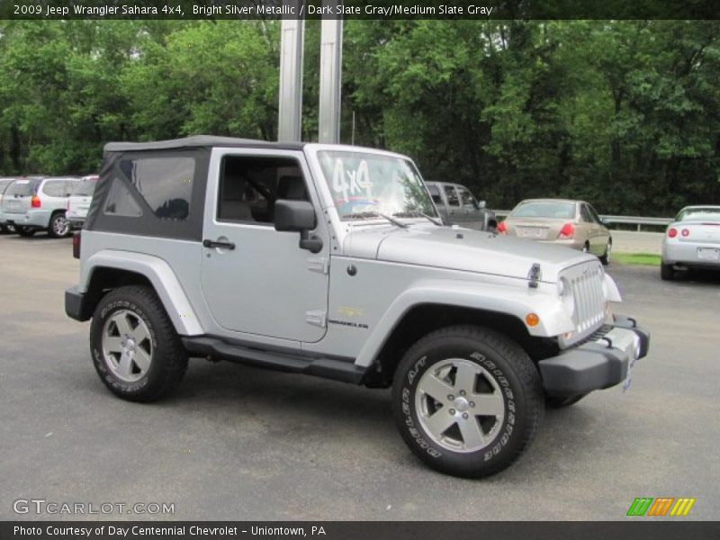 Bright Silver Metallic / Dark Slate Gray/Medium Slate Gray 2009 Jeep Wrangler Sahara 4x4