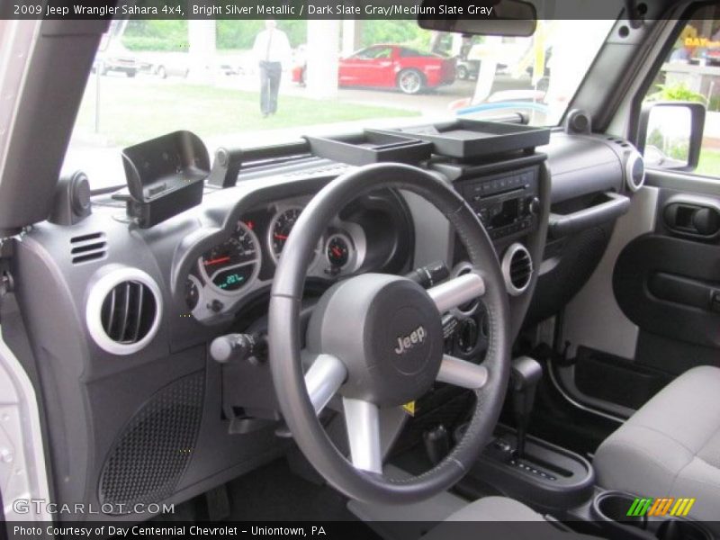 Bright Silver Metallic / Dark Slate Gray/Medium Slate Gray 2009 Jeep Wrangler Sahara 4x4