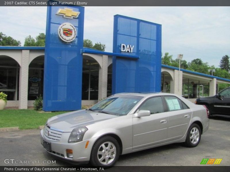 Light Platinum / Ebony 2007 Cadillac CTS Sedan