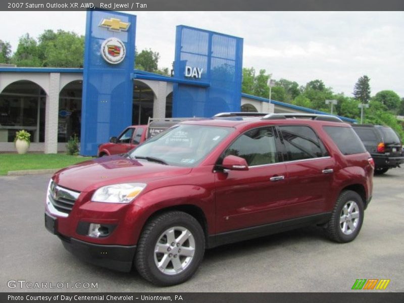 Red Jewel / Tan 2007 Saturn Outlook XR AWD