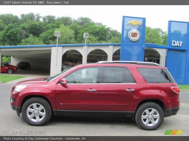 Red Jewel / Tan 2007 Saturn Outlook XR AWD