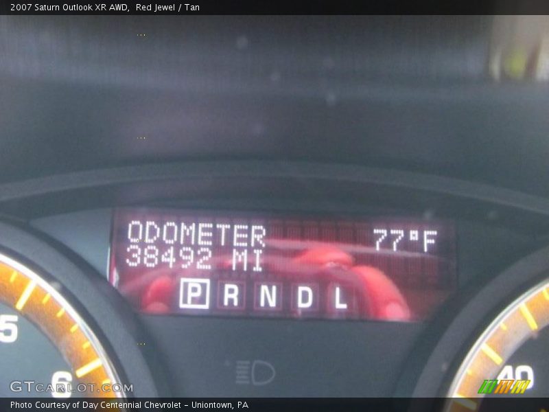 Red Jewel / Tan 2007 Saturn Outlook XR AWD