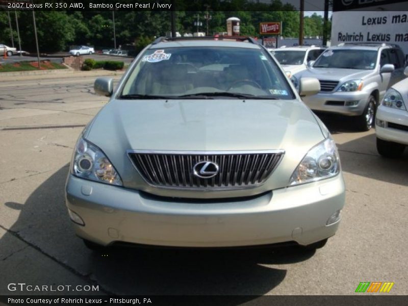 Bamboo Green Pearl / Ivory 2007 Lexus RX 350 AWD