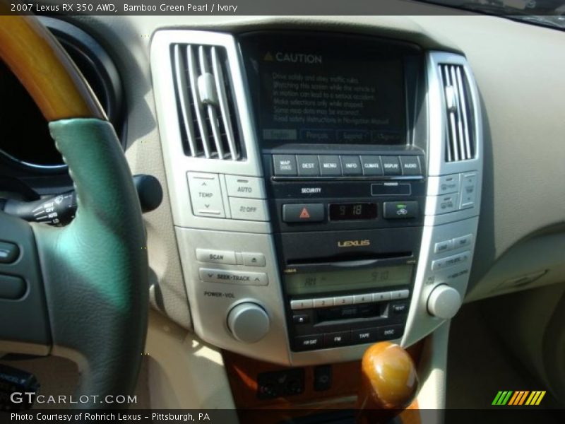 Bamboo Green Pearl / Ivory 2007 Lexus RX 350 AWD