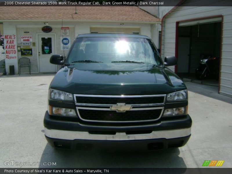 Dark Green Metallic / Dark Charcoal 2006 Chevrolet Silverado 1500 Work Truck Regular Cab