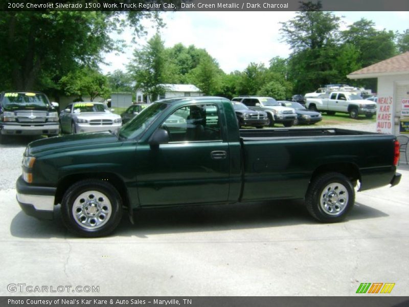 Dark Green Metallic / Dark Charcoal 2006 Chevrolet Silverado 1500 Work Truck Regular Cab