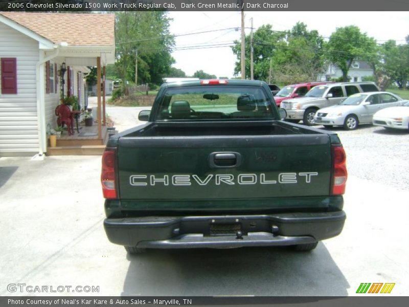 Dark Green Metallic / Dark Charcoal 2006 Chevrolet Silverado 1500 Work Truck Regular Cab