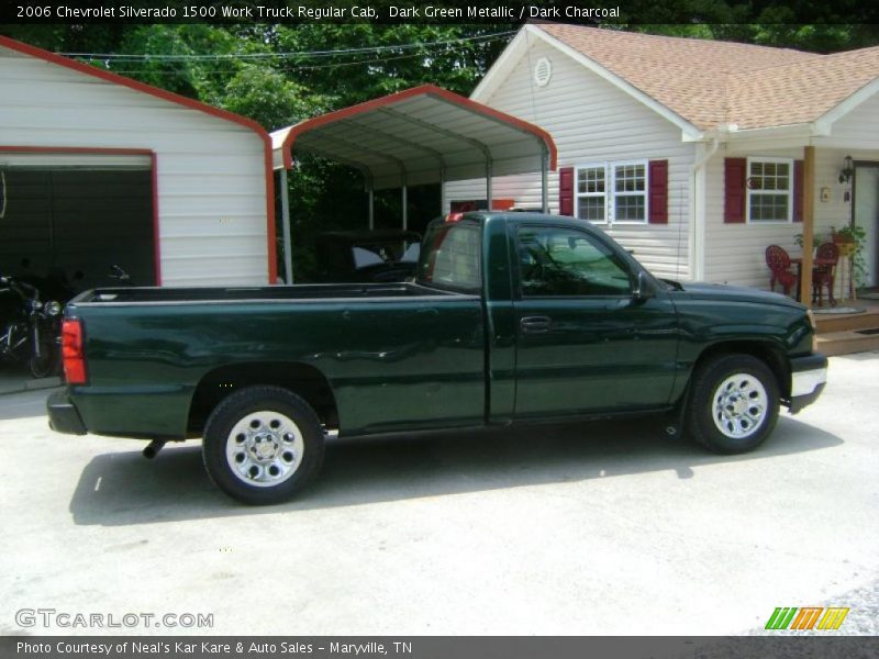 Dark Green Metallic / Dark Charcoal 2006 Chevrolet Silverado 1500 Work Truck Regular Cab