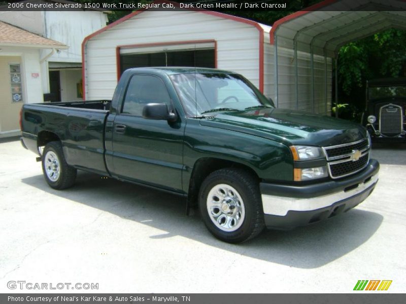 Dark Green Metallic / Dark Charcoal 2006 Chevrolet Silverado 1500 Work Truck Regular Cab