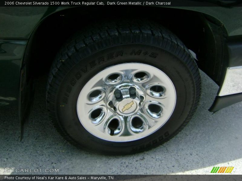 Dark Green Metallic / Dark Charcoal 2006 Chevrolet Silverado 1500 Work Truck Regular Cab