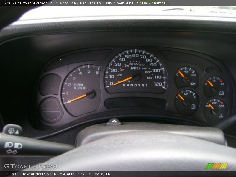 Dark Green Metallic / Dark Charcoal 2006 Chevrolet Silverado 1500 Work Truck Regular Cab